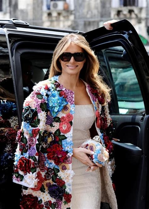 melania trump chaqueta dolce gabbana|Melania Trump jacket.